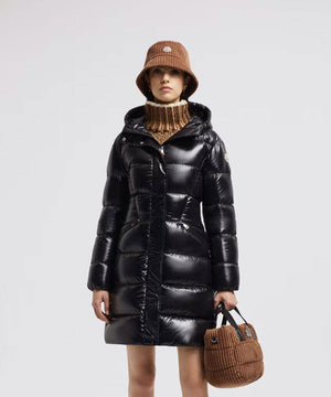 Women's Bellevue Long Coat Jacket Jackets Moncler Black 1/S