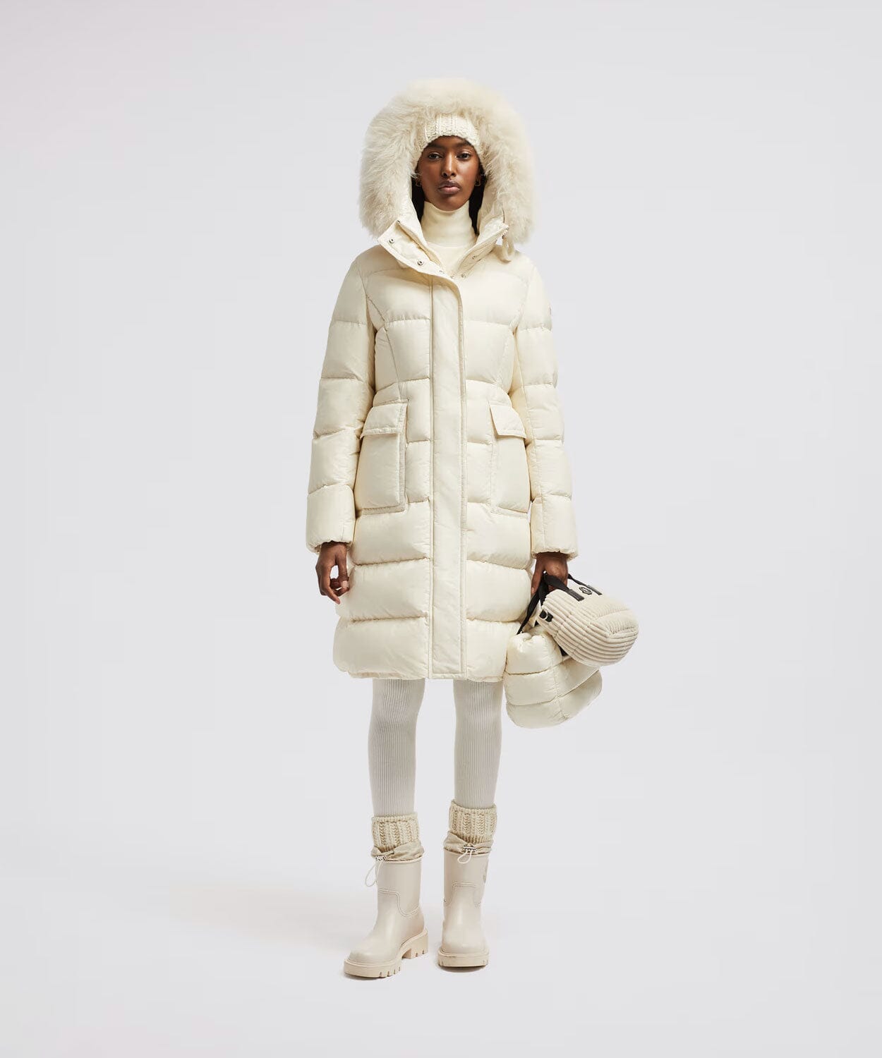 Women's Blain Long Down Jacket Jackets Moncler White 0/XS