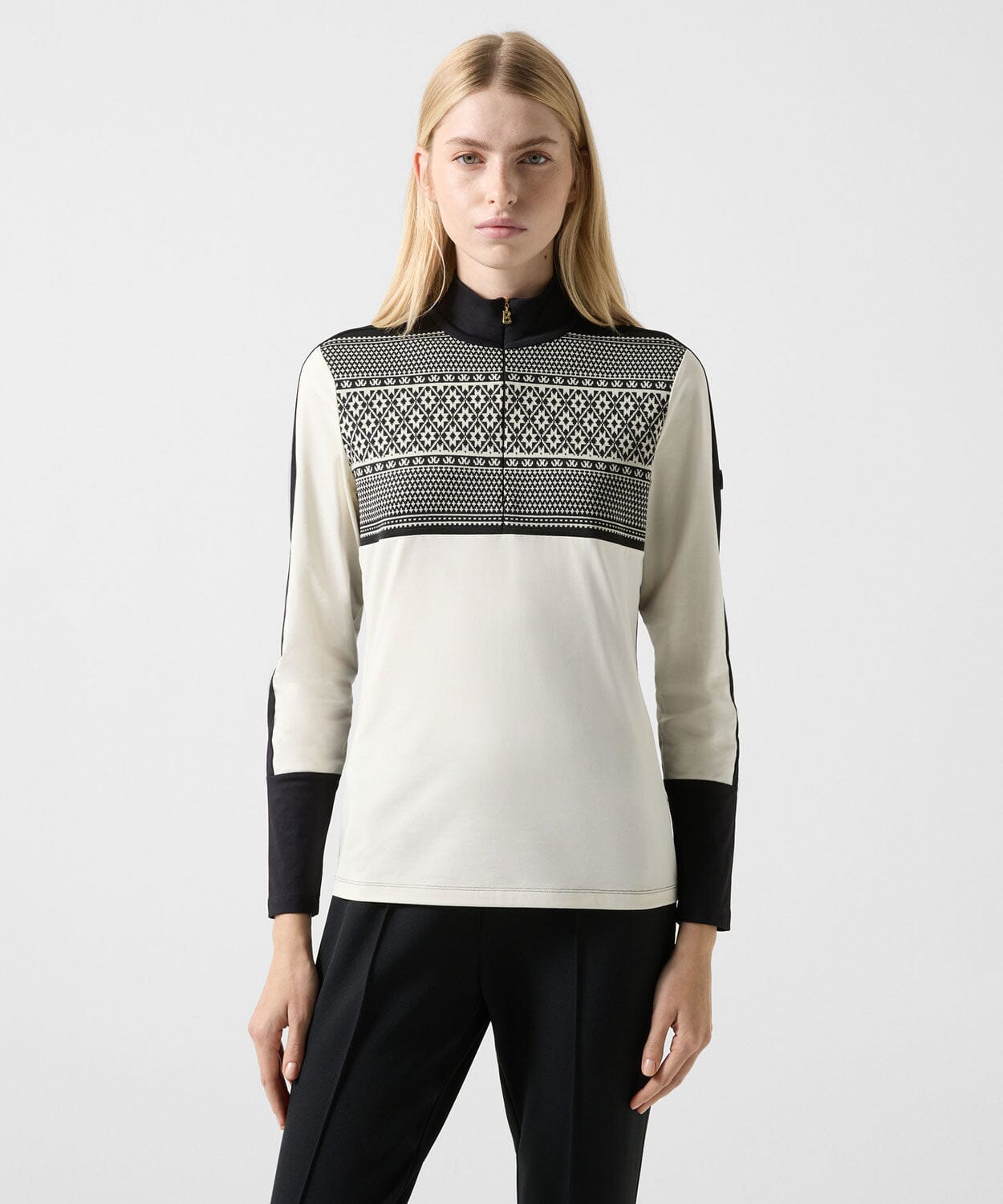 Women's Elissa First Layer Base Layers | Thermals Bogner Off White/Black 36/S
