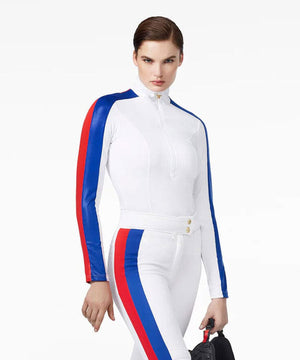 Women's Flag Ski Pully Mid Layer Goldbergh White XL