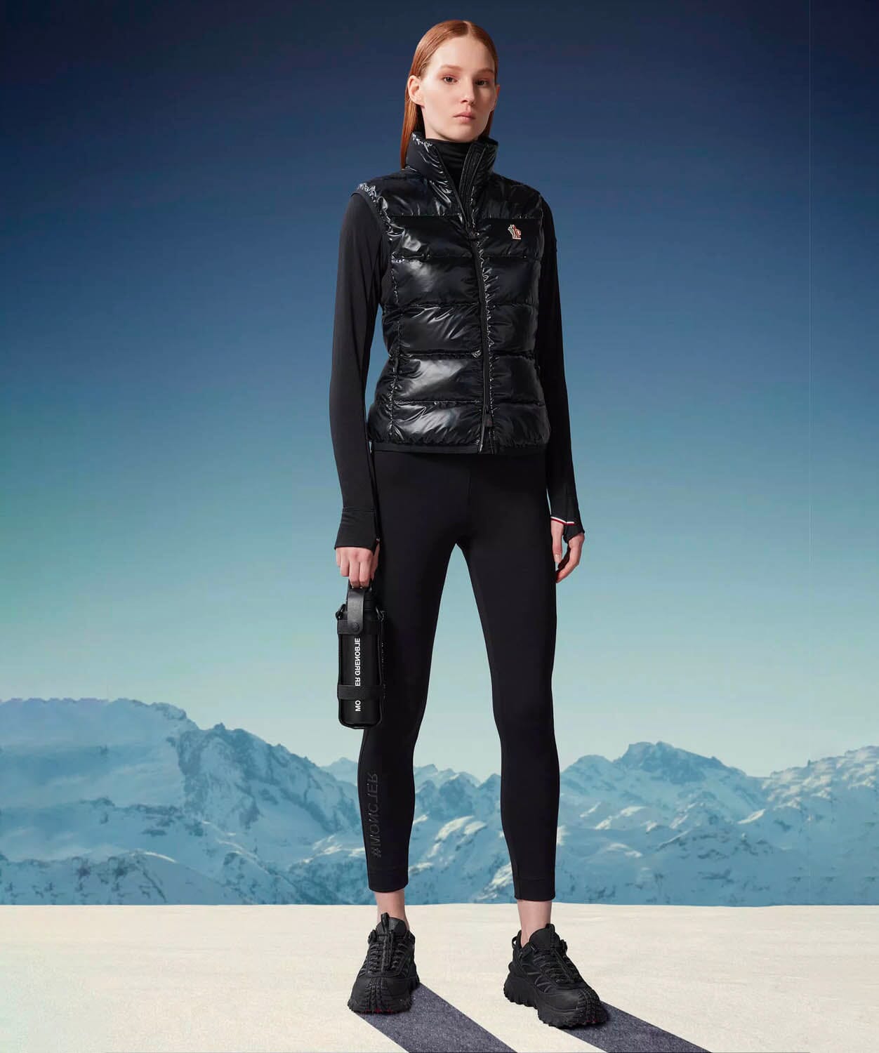 Women's Fleece Down Vest Vests Moncler Black 36/S