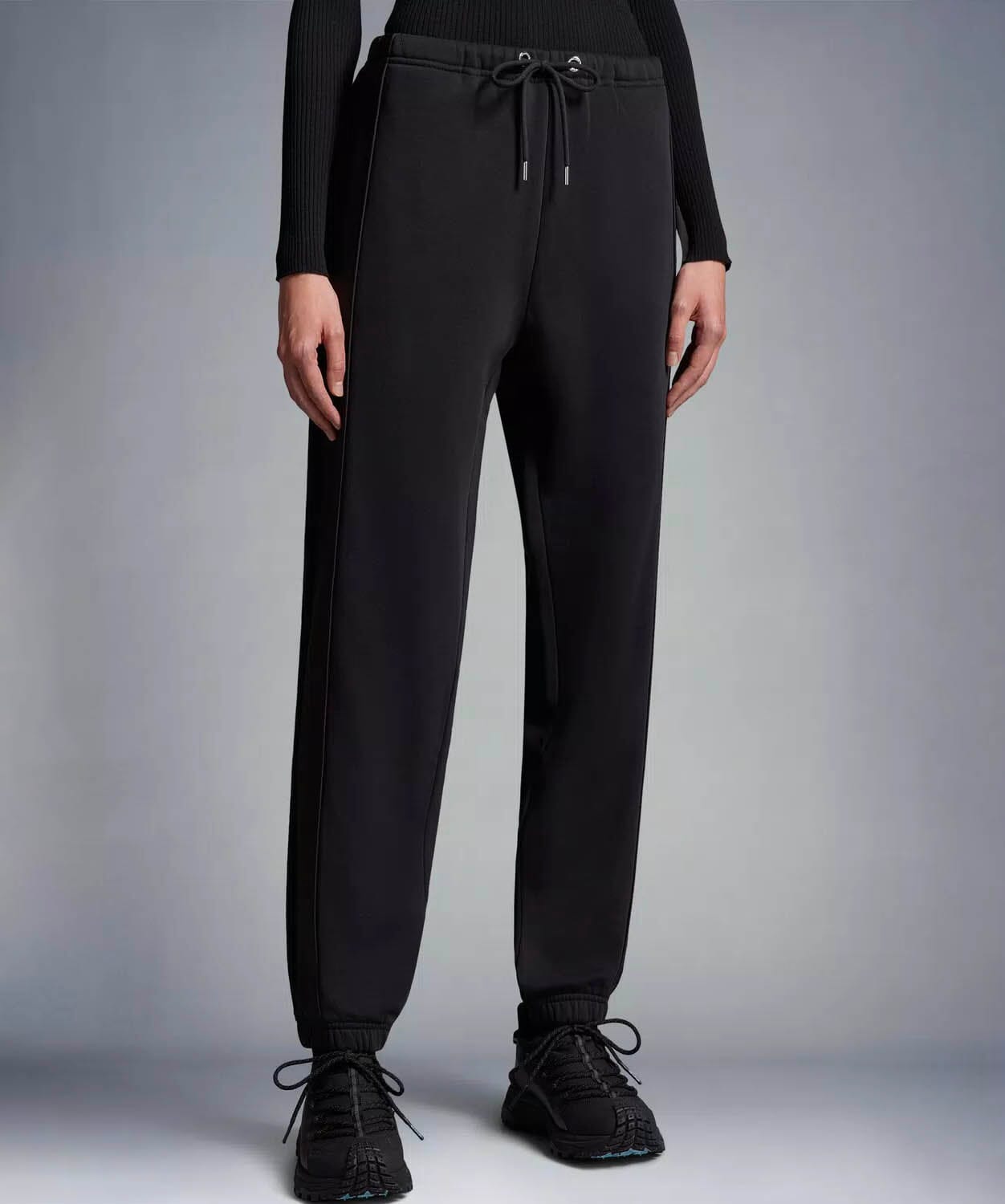 Women's Fleece Sweatpants Trackpants Moncler Black 34/XS