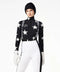 Women's Galactique Ski Pully Mid Layer Goldbergh Black/White XS