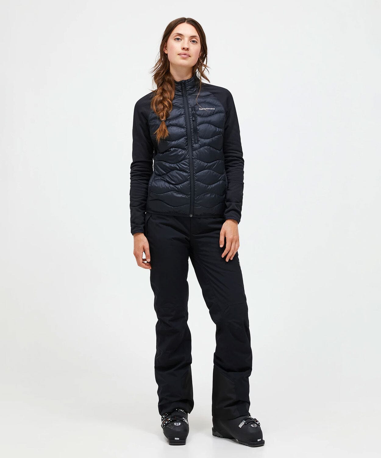 Women's Helium Down Hybrid Jacket Lightweight Jackets Peak Performance Black XS