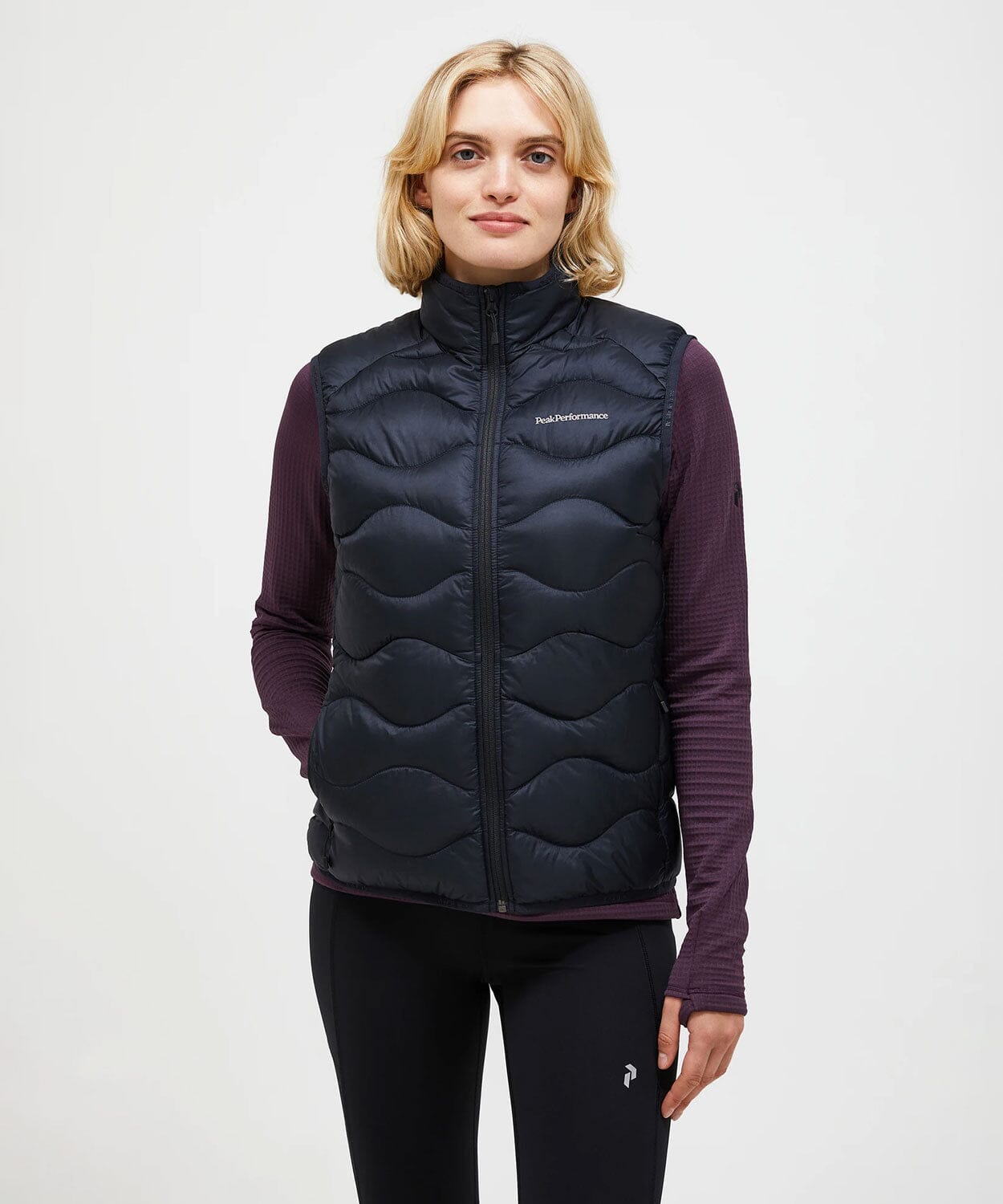 Women's Helium Down Vest Vests Peak Performance Black XL