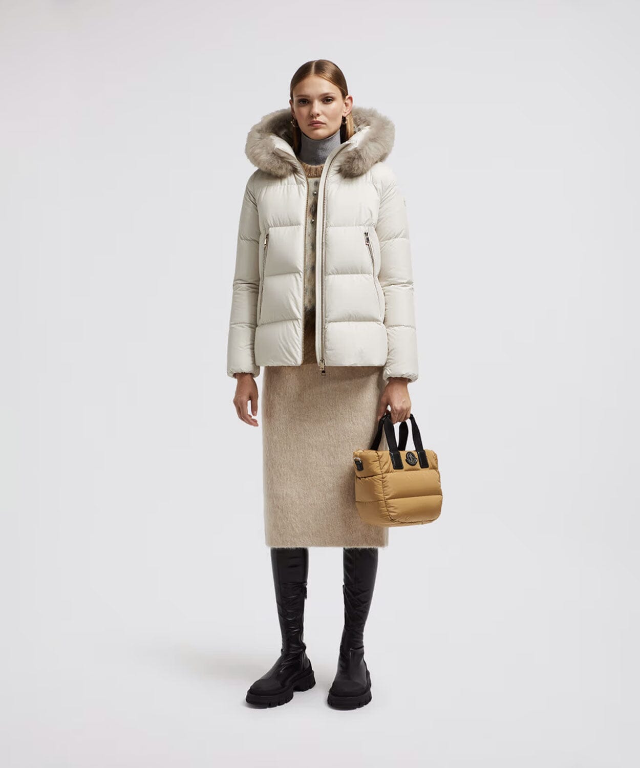 Women's Laichefur Short Down Jacket Jacket Moncler White 0/XS