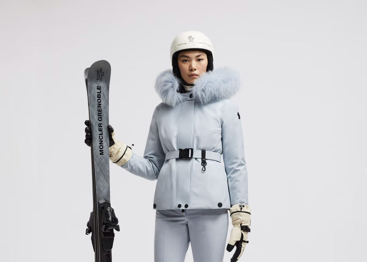 Women's Laplance Ski Jacket Ski Jackets Moncler Light Blue 1/S