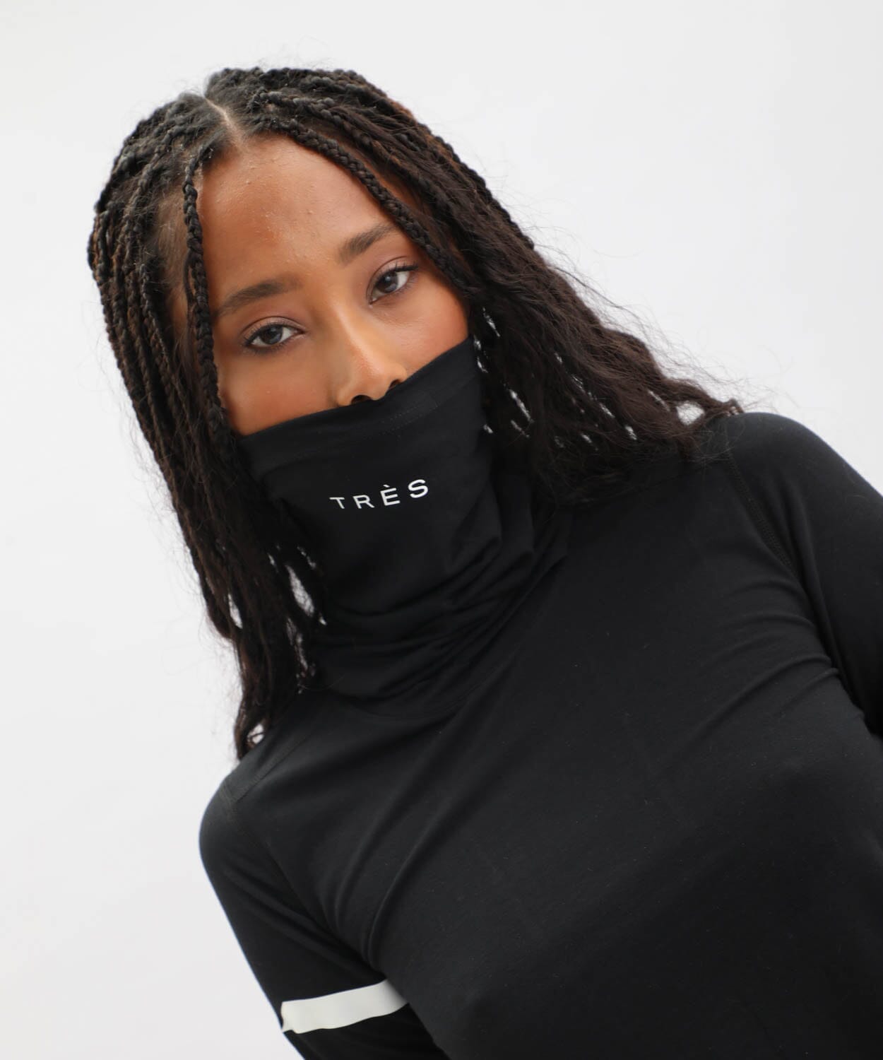 Women's Neck Gaiter Accessories Tres Black OS