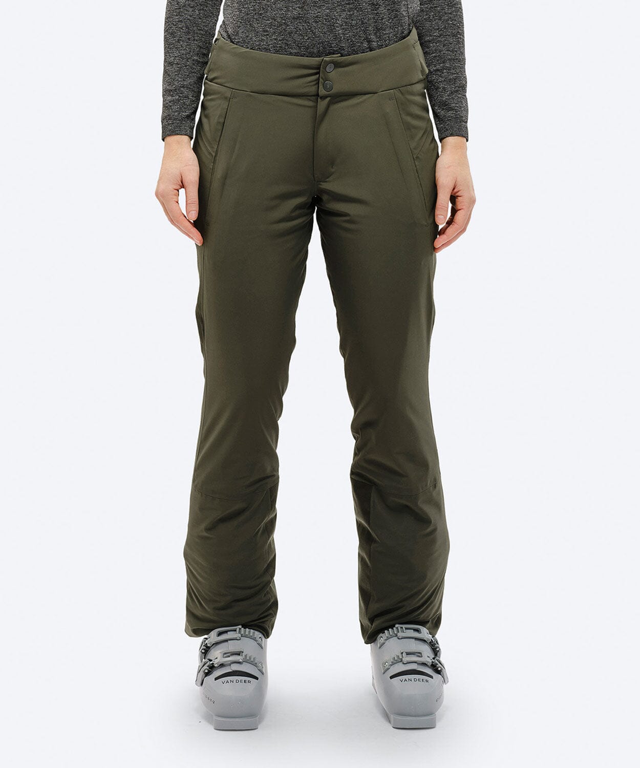 Women's P-5 2L Stretch Insulated Pant Ski Pants The Mountain Studio Forest Green XS