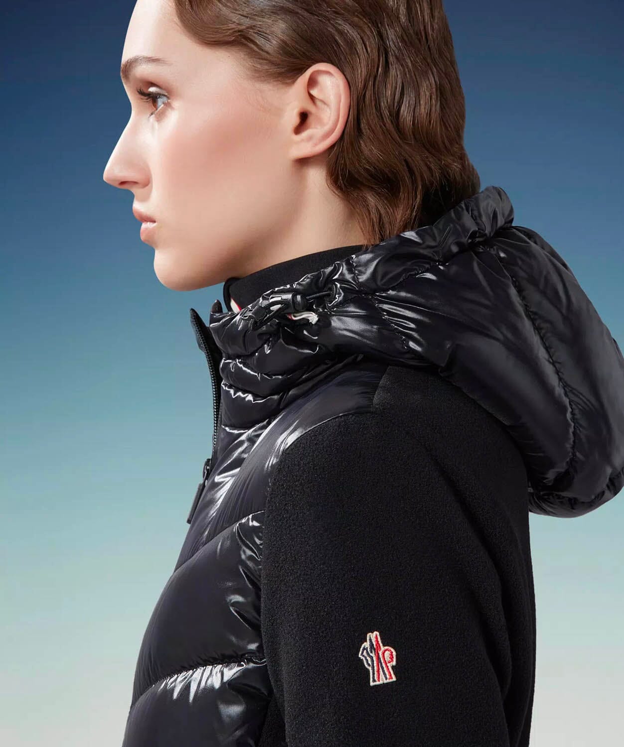 Women's Padded Fleece Hoodie Sweaters | Knitwear Moncler