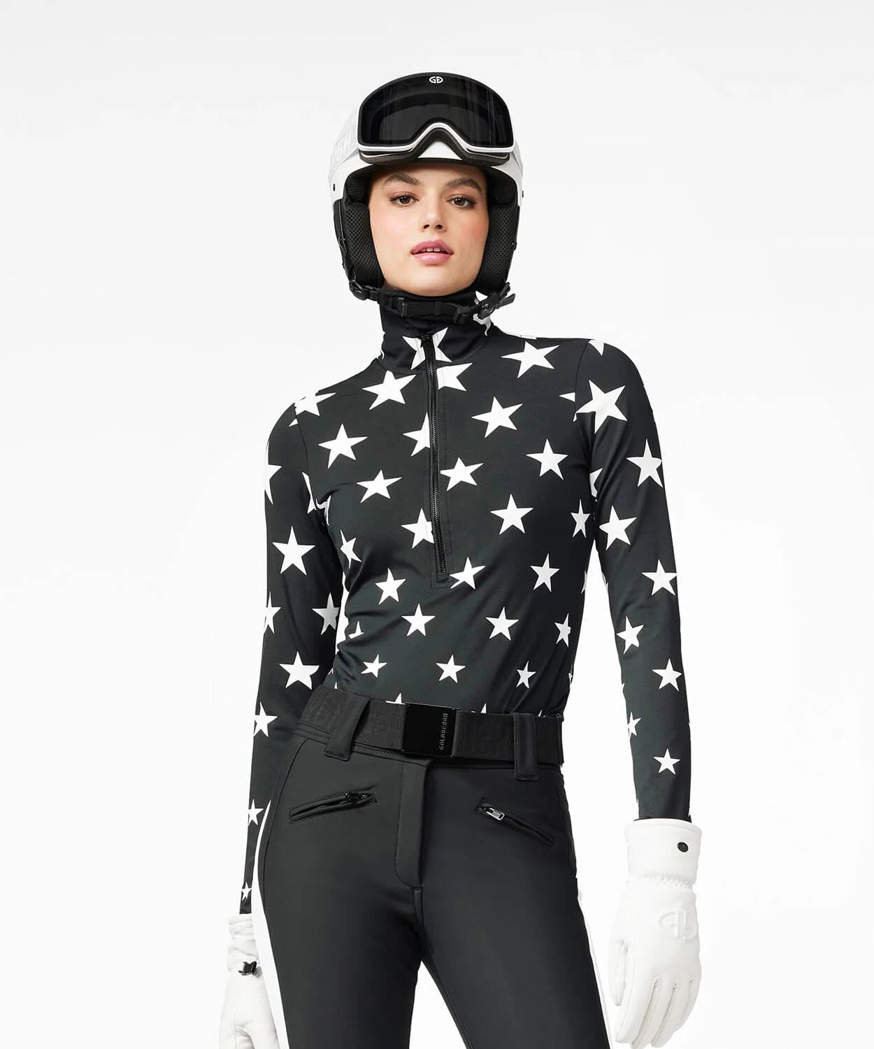 Women's Premier Ski Pully Mid Layer Goldbergh Black L