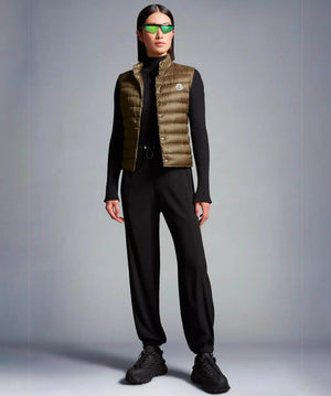 Women's Satin Jogging Pants Pants Moncler Black 38/M