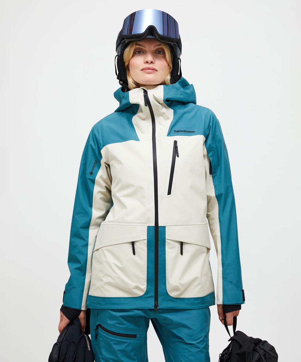 Women's Vertical Gore-Tex 3L Jacket Ski Jackets Peak Performance Hydro Fresh / Sand Fog XS