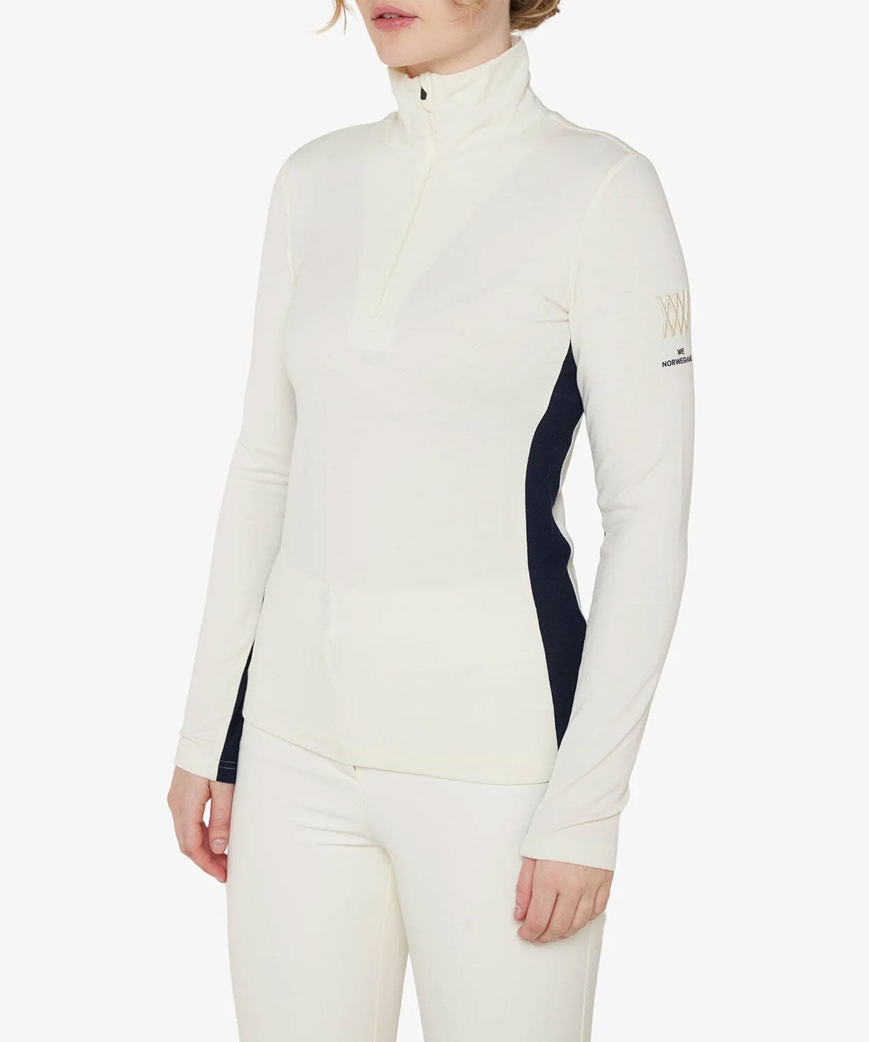 Women's Voss 1/4-Zip Base Layers | Thermals We Norwegians Off White L