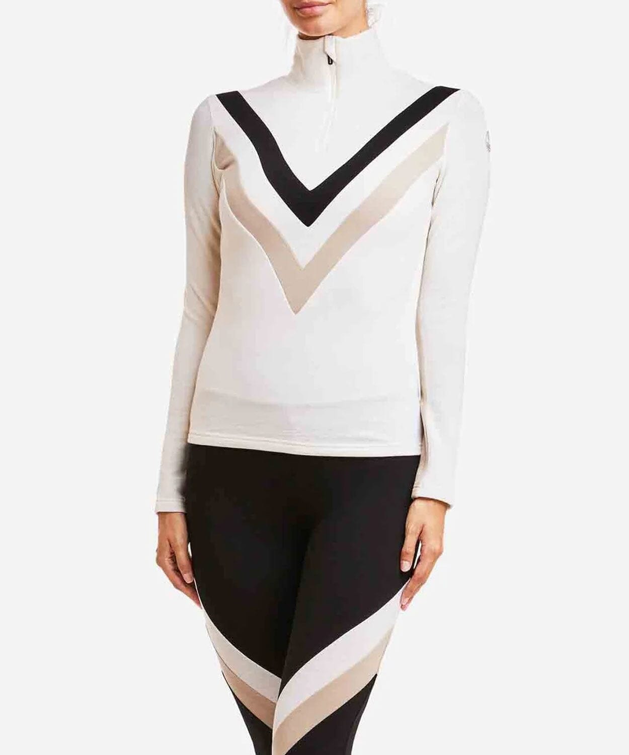 Women’s Voss Chevron ZipUp Base Layers | Thermals We Norwegians Cream S