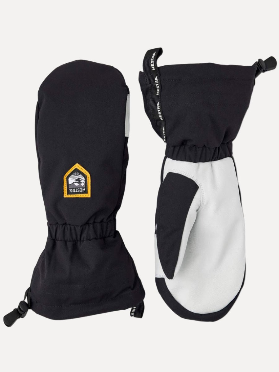 Army Leather Altitude Czone Mitten Gloves Hestra Black / White 6