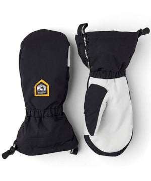 Army Leather Altitude Czone Mitten Gloves Hestra Black / White 6