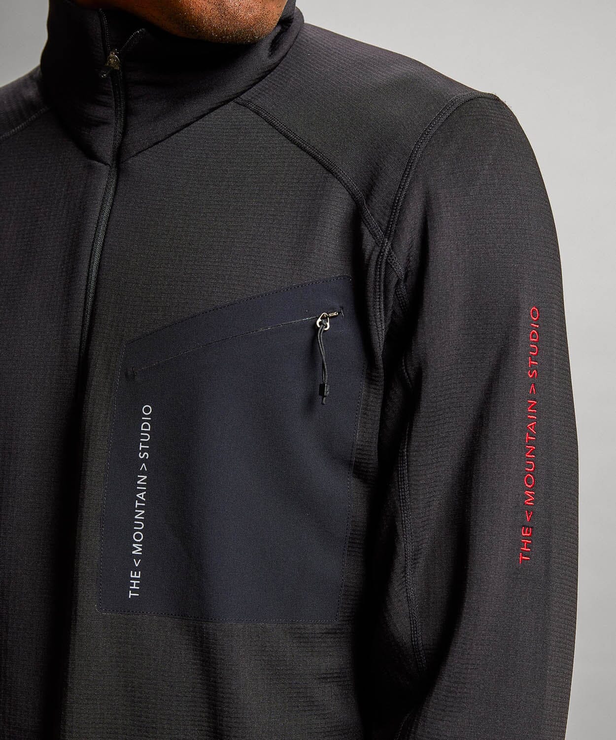 M-5 Men's Techno Stretch Mid T-Neck Mid Layer The Mountain Studio
