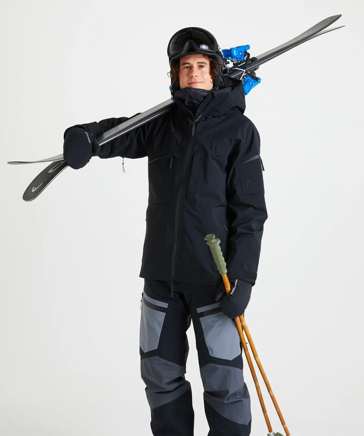 Men’s Alpine Gore-Tex Jacket Ski Jackets Peak Performance Black S 