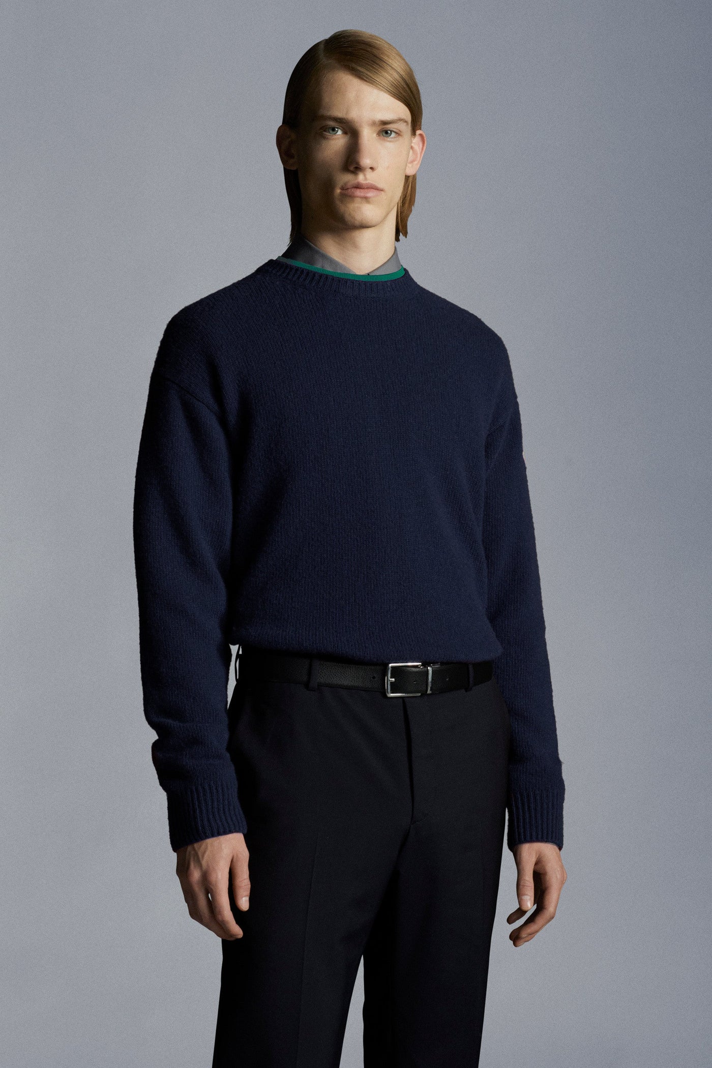 Mens Cashmere Crewneck Sweater Sweaters | Knitwear Moncler Dark Navy M 