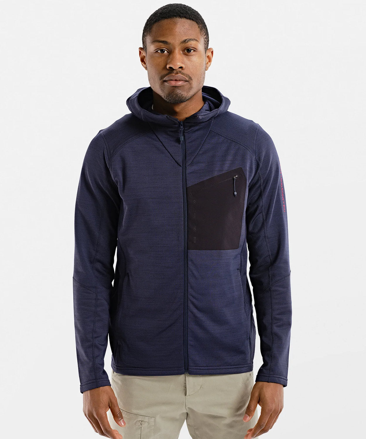 Men's Techno Stretch Mid Hood Mid Layer The Mountain Studio Dark Navy M