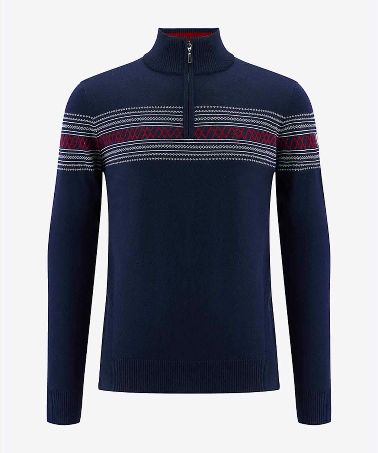 We Norwegians Men's Signature Zip-Up Sweaters | Knitwear We Norwegians Flag XL