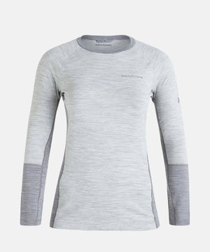 Women's Magic Crew Base Layers | Thermals Peak Performance Grey Melange S