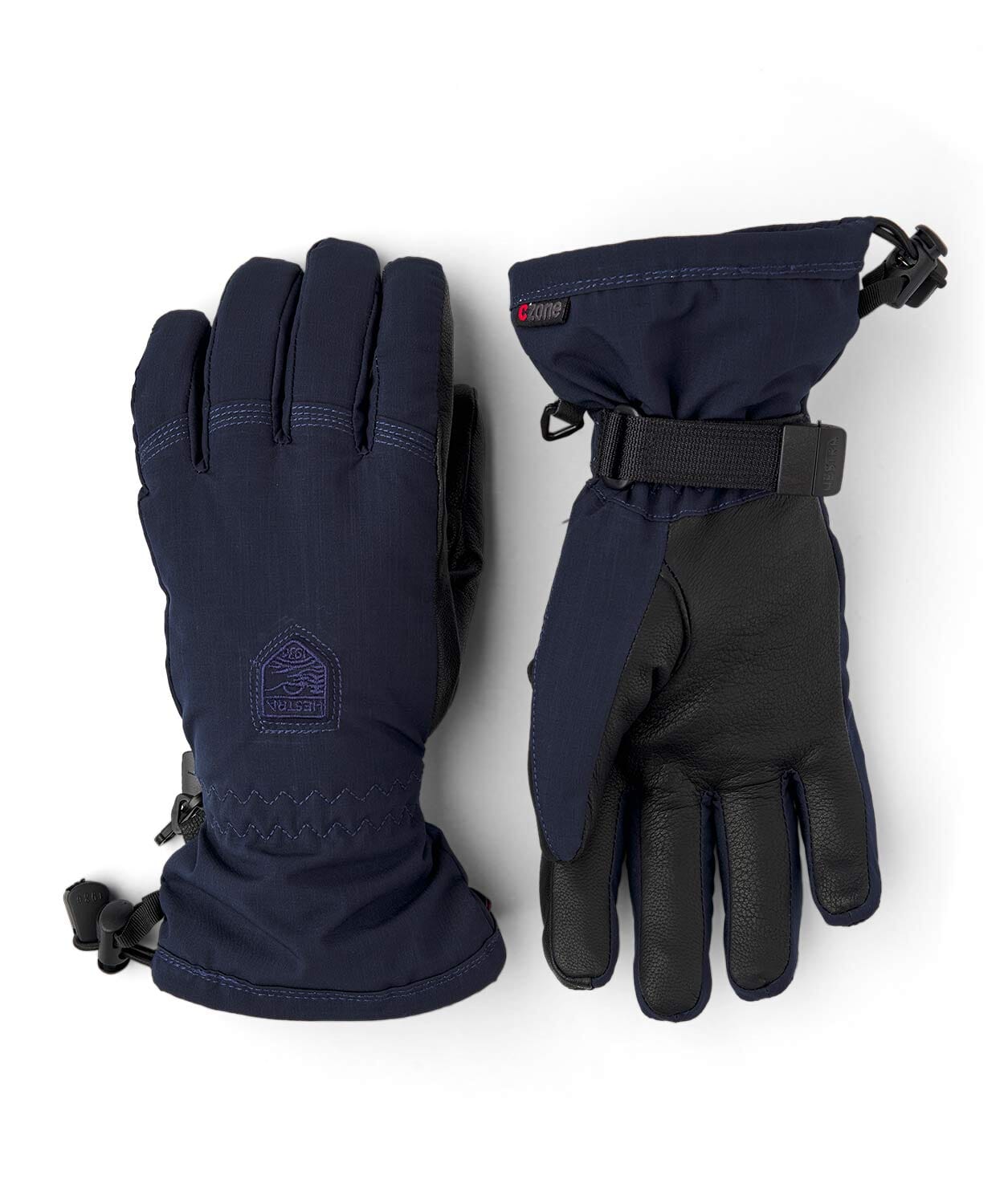 Women's Powder Czone Glove Gloves Hestra Navy 6