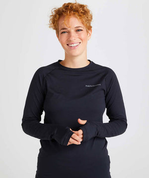 Women's Spirit Crew Base Layers | Thermals Peak Performance Black S