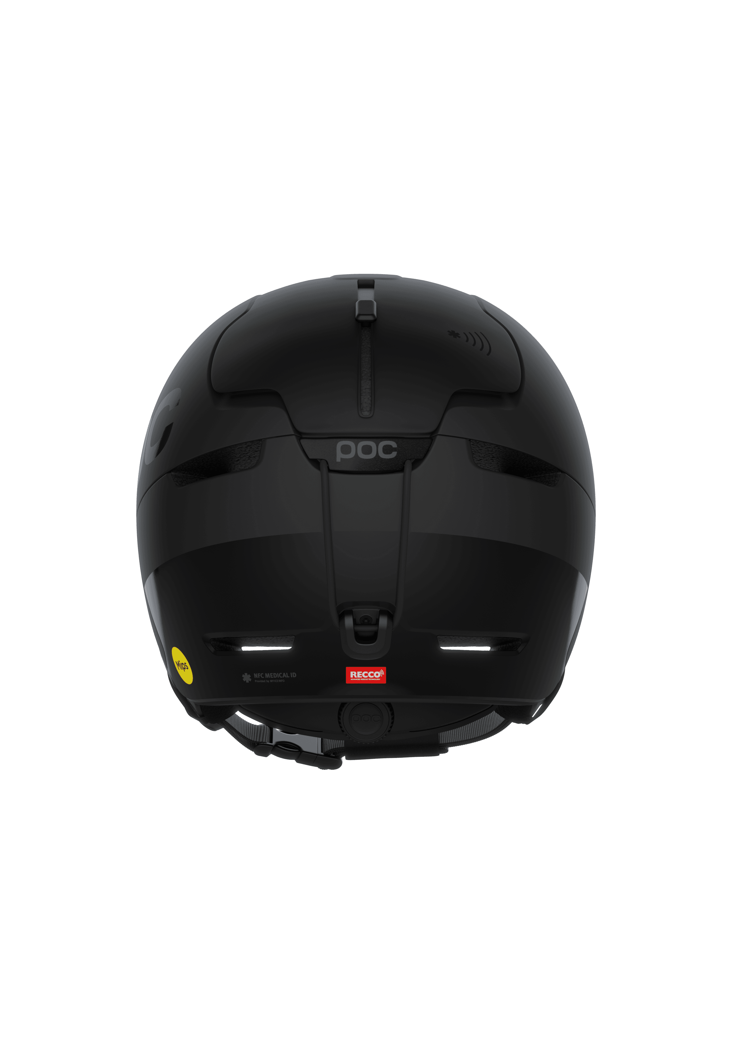 POC Obex BC MIPS — Uranium Black Matt — detail view