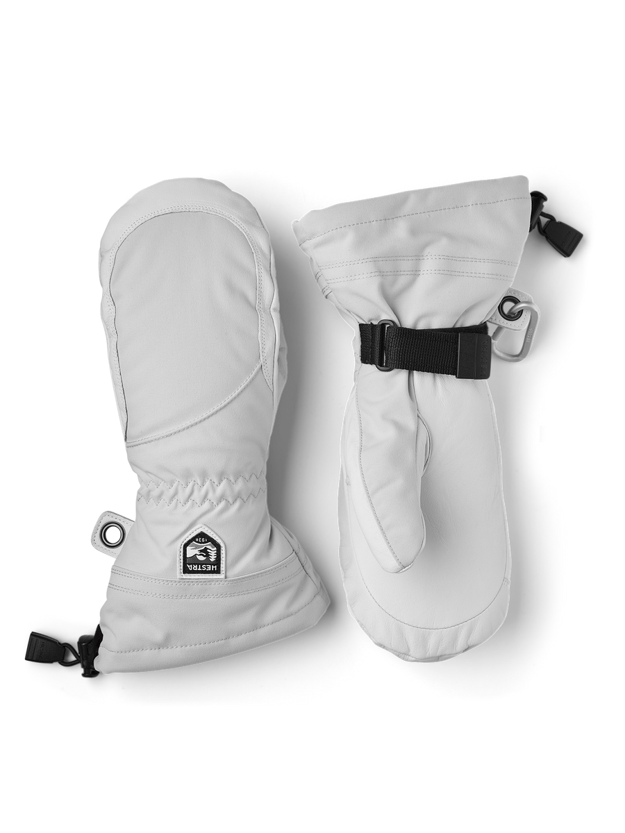Women's Heli Ski Female Mitt - Pale Grey/Offwhite