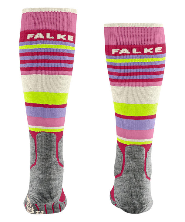 FALKE SK2 Intermediate Kids Ski Socks Rose detail