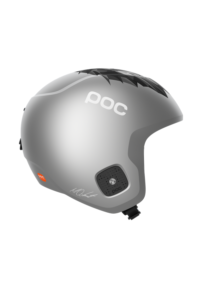 POC Skull Dura Jr Marco Odermatt Edition Ski Helmet Argentite Silver - back