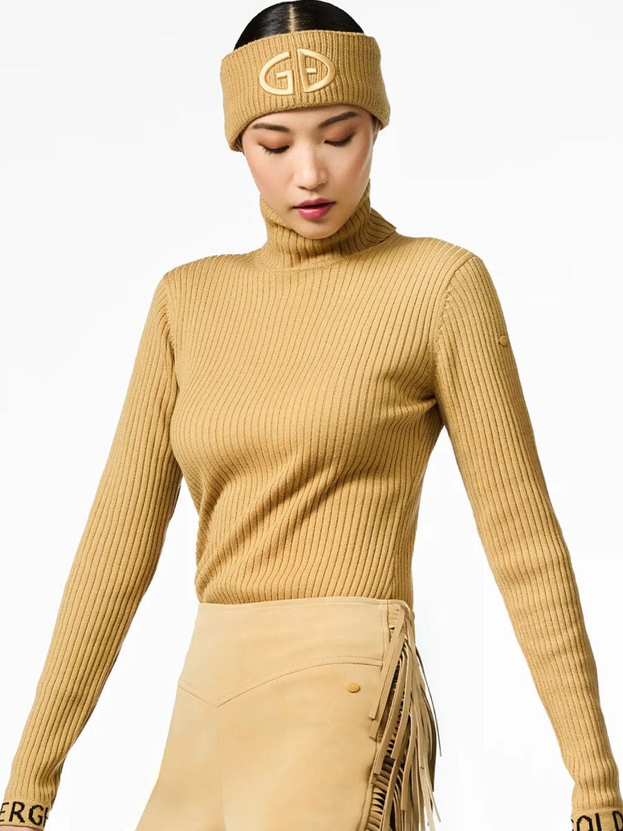 26 Goldbergh - Women's Mira Long Sleeve Knit Sweater Unclassified Goldbergh Caramello XXS 