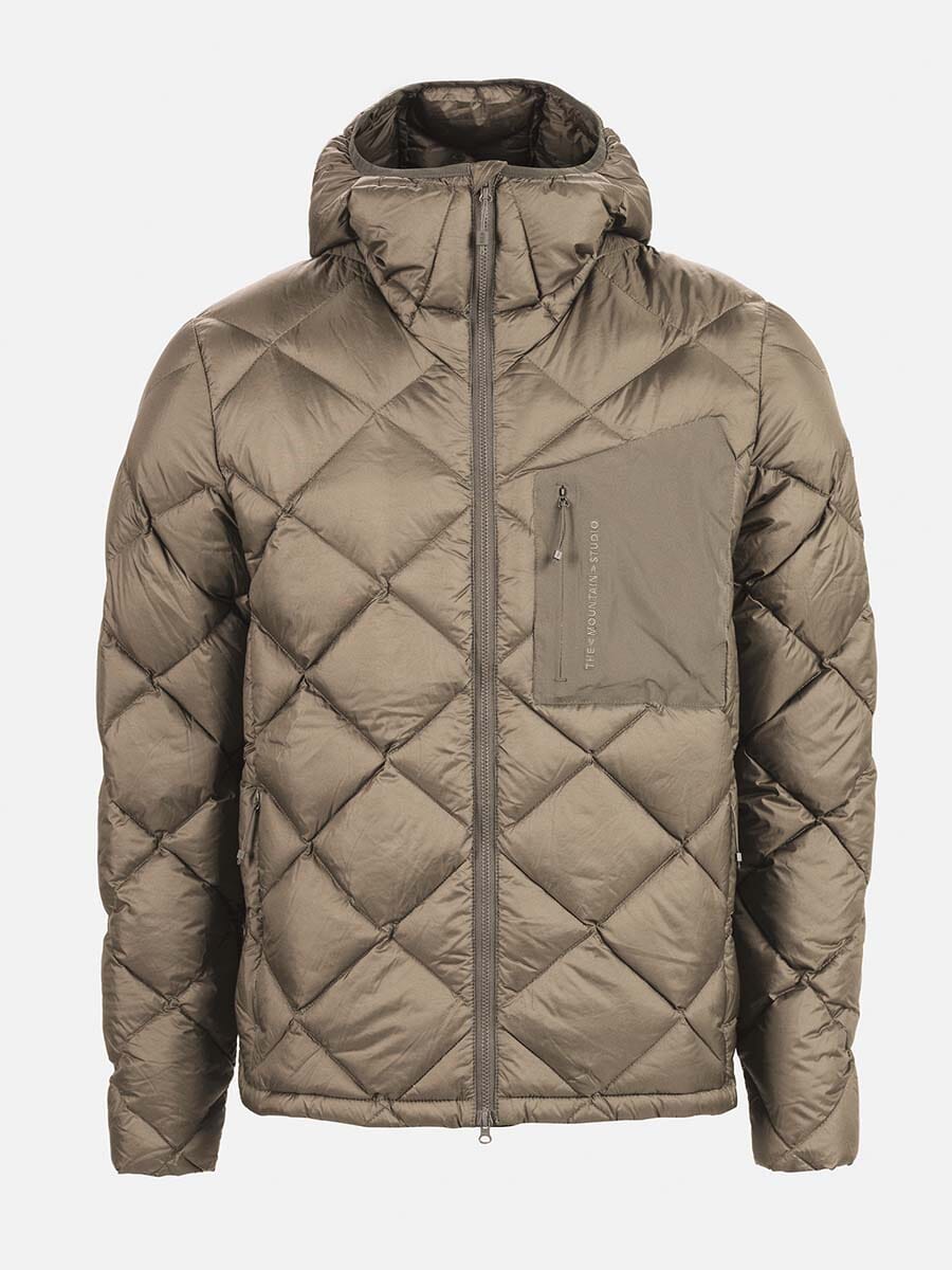 26 Mountain Studio - Men's D-7 Ultralight Down Hood Jacket Unclassified The Mountain Studio Brindle XS 