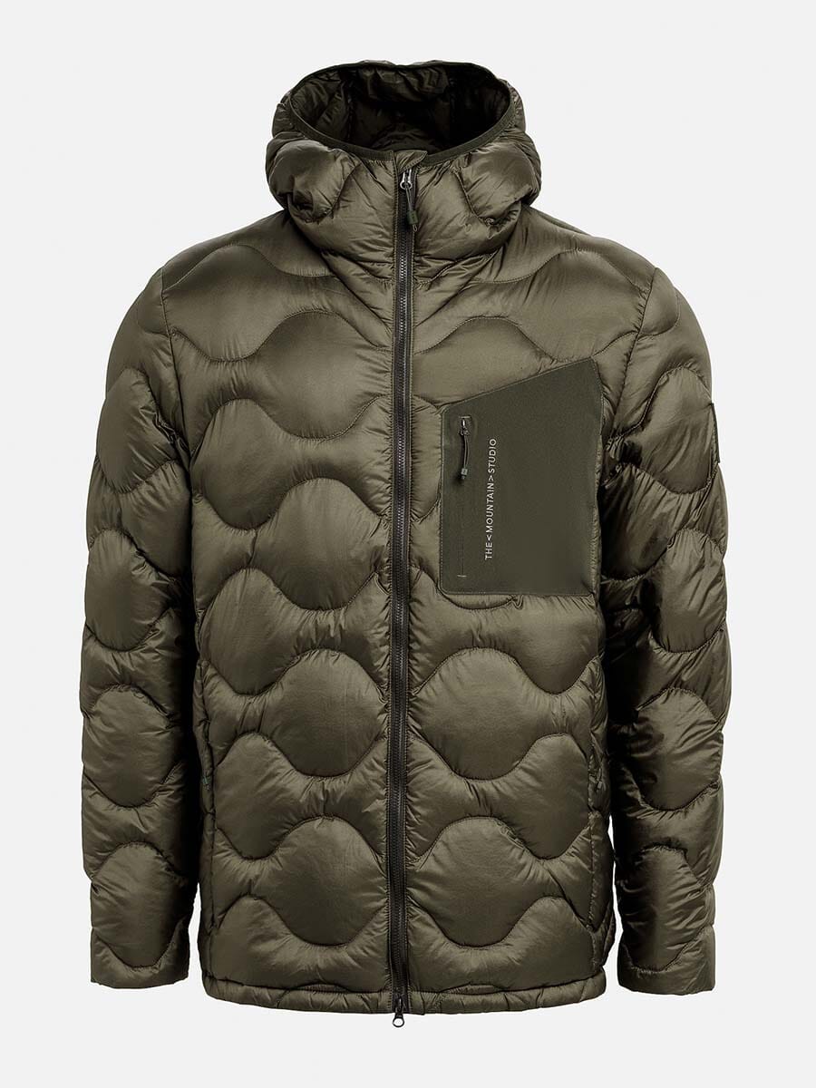 26 Mountain Studio - Men's D-7 Ultralight Down Hood Jacket Unclassified The Mountain Studio Forest Green XS 