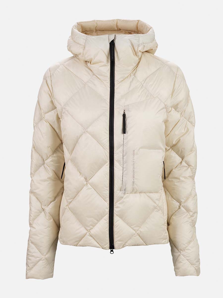 26 Mountain Studio - Women's D-9 Ultralight Down Hood Jacket Unclassified The Mountain Studio Almond Milk XS 