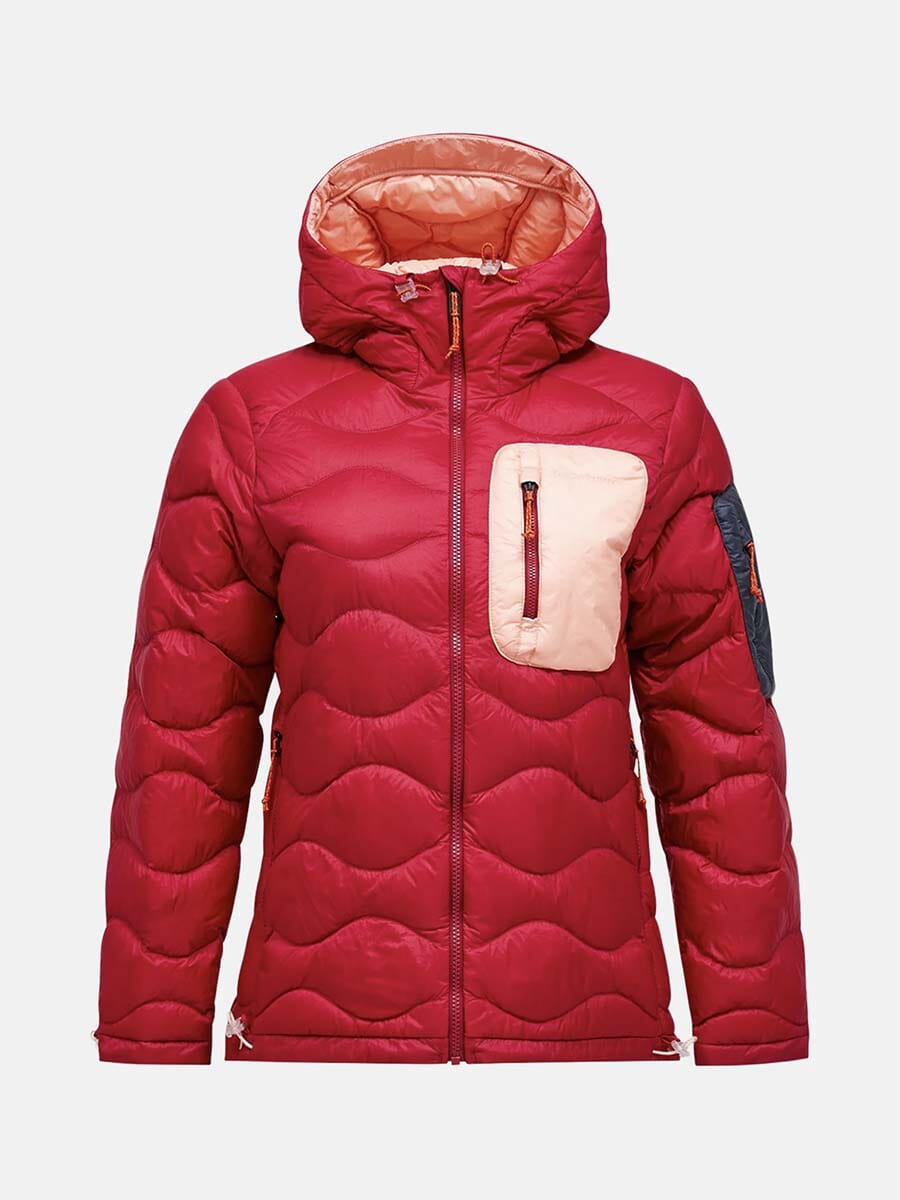 26 Peak Performance - Women's Helium Utility Down Hood Jacket Unclassified Peak Performance Tech Burgundy XXS 