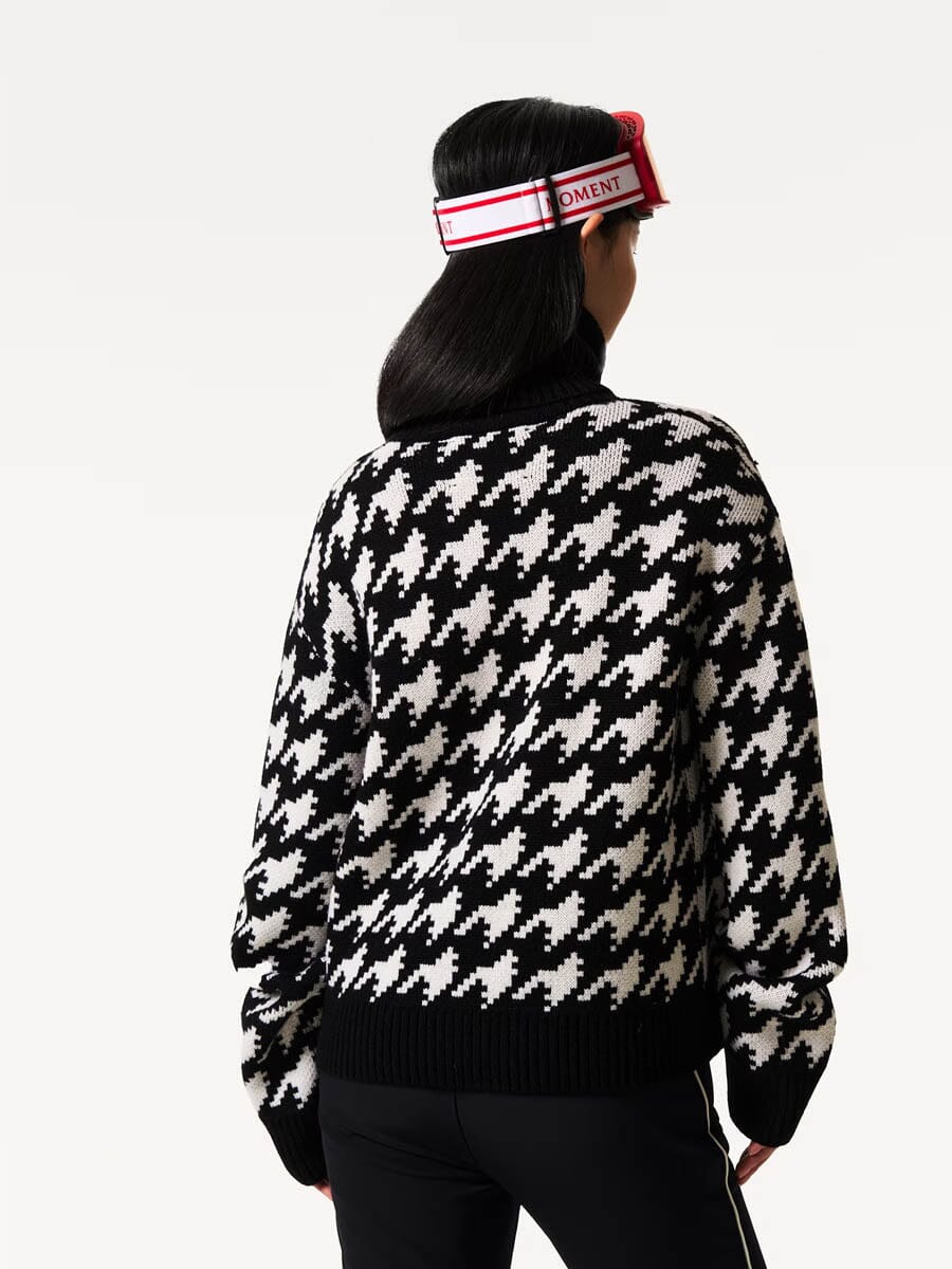 26 Perfect Moment - Women's Chunky Houndstooth Sweater Unclassified Perfect Moment 