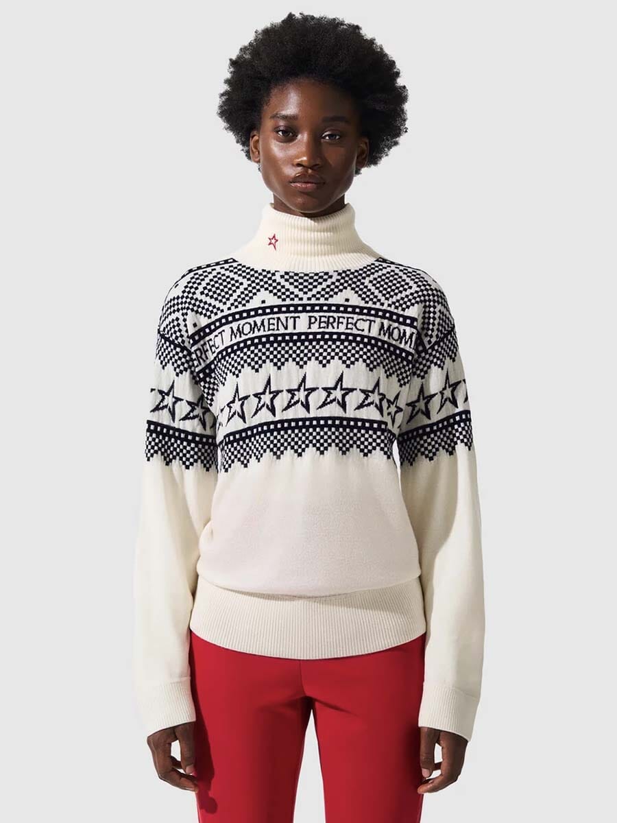 26 Perfect Moment - Women's Holiday Roll Neck Sweater Unclassified Perfect Moment 