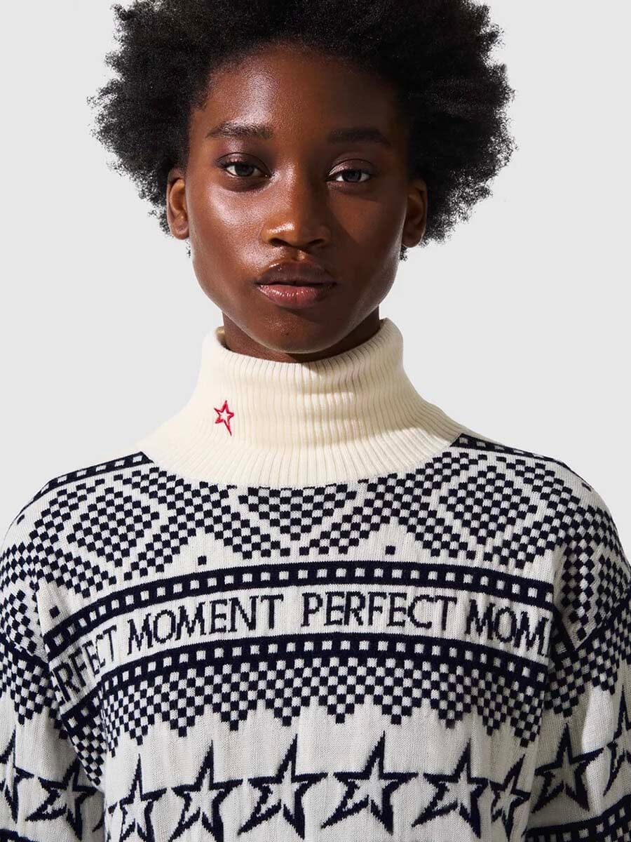 26 Perfect Moment - Women's Holiday Roll Neck Sweater Unclassified Perfect Moment 