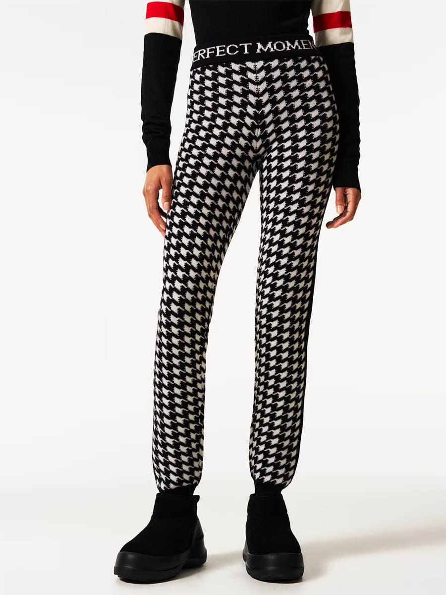 26 Perfect Moment - Women's Houndstooth Merino Wool Legging Unclassified Perfect Moment 