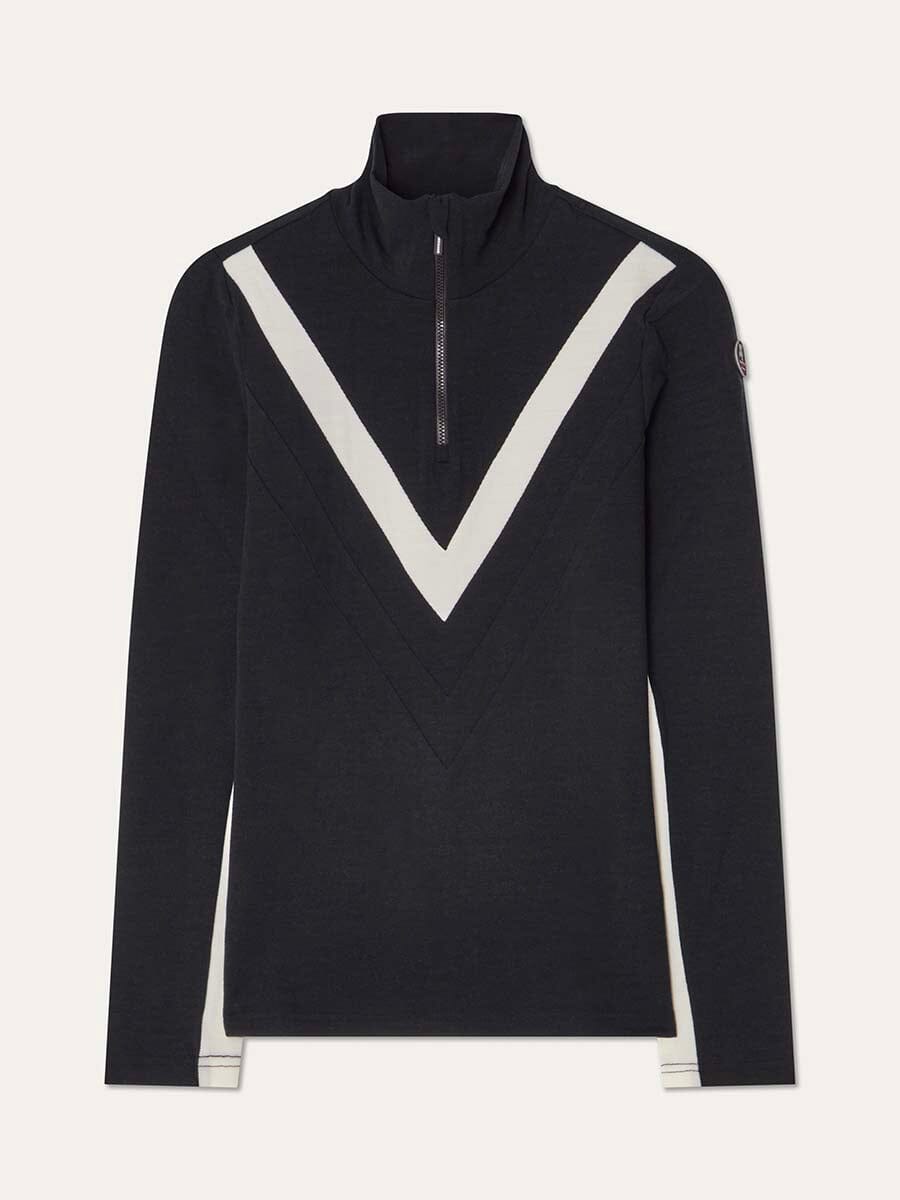 26 We Norwegians - Womens Voss Chevron ZipUp Unclassified We Norwegians Black XS 