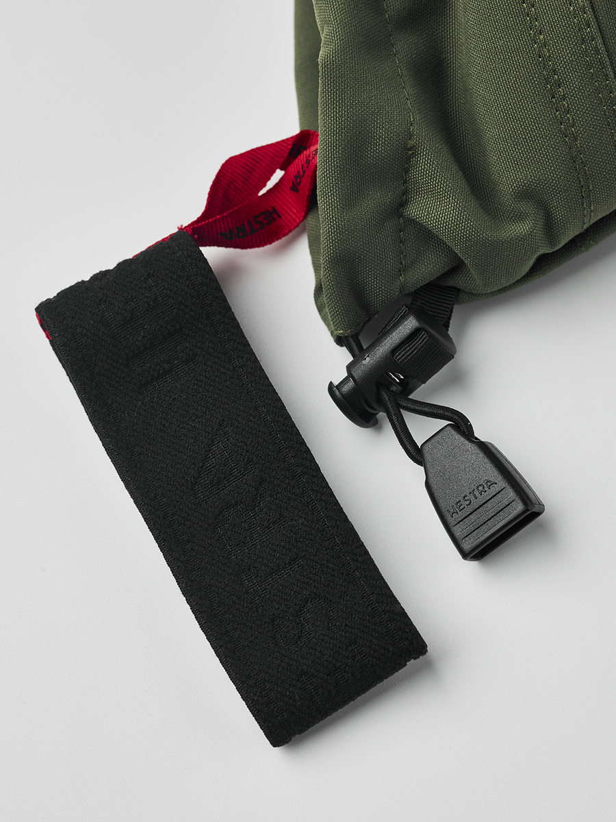 Army Leather Heli Ski 5-finger - Olive detail