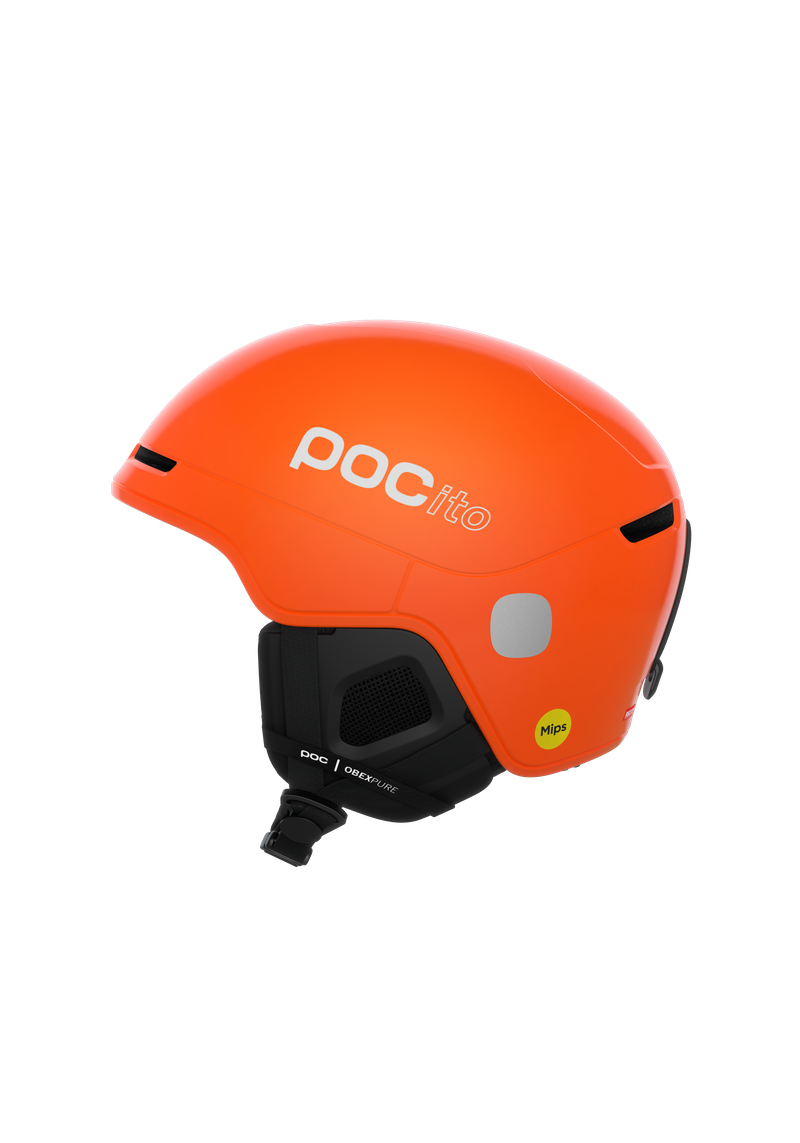 POC POCito Obex MIPS Kids Ski Helmet Fluorescent Orange - front