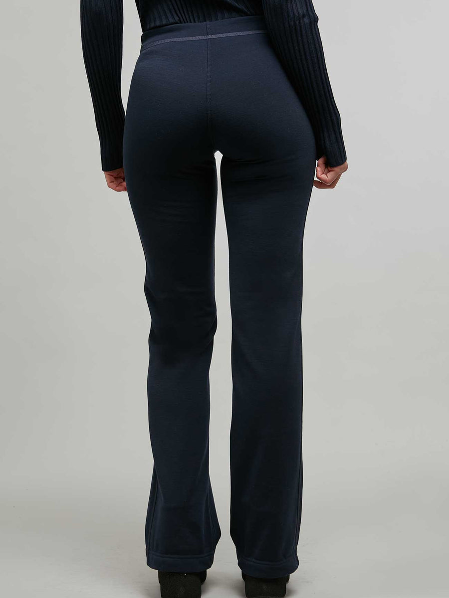 Women's Inga Wool Powerstretch Ski Pants Black – back