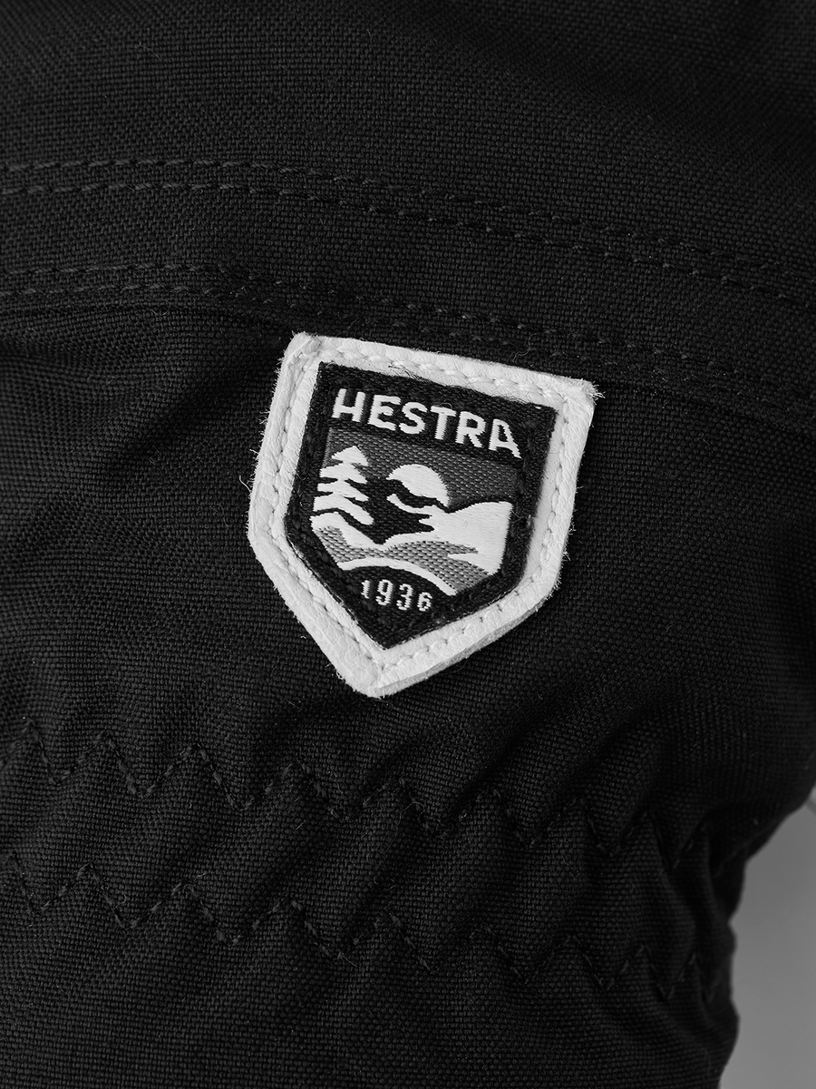 Hestra Women's Heli Ski 5-finger ski glove Black/Offwhite detail