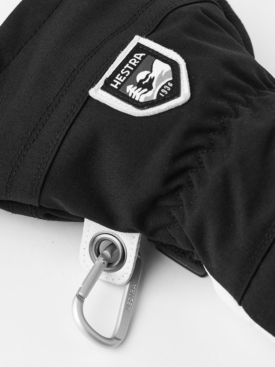Army Leather Heli Ski 5-finger - Black detail