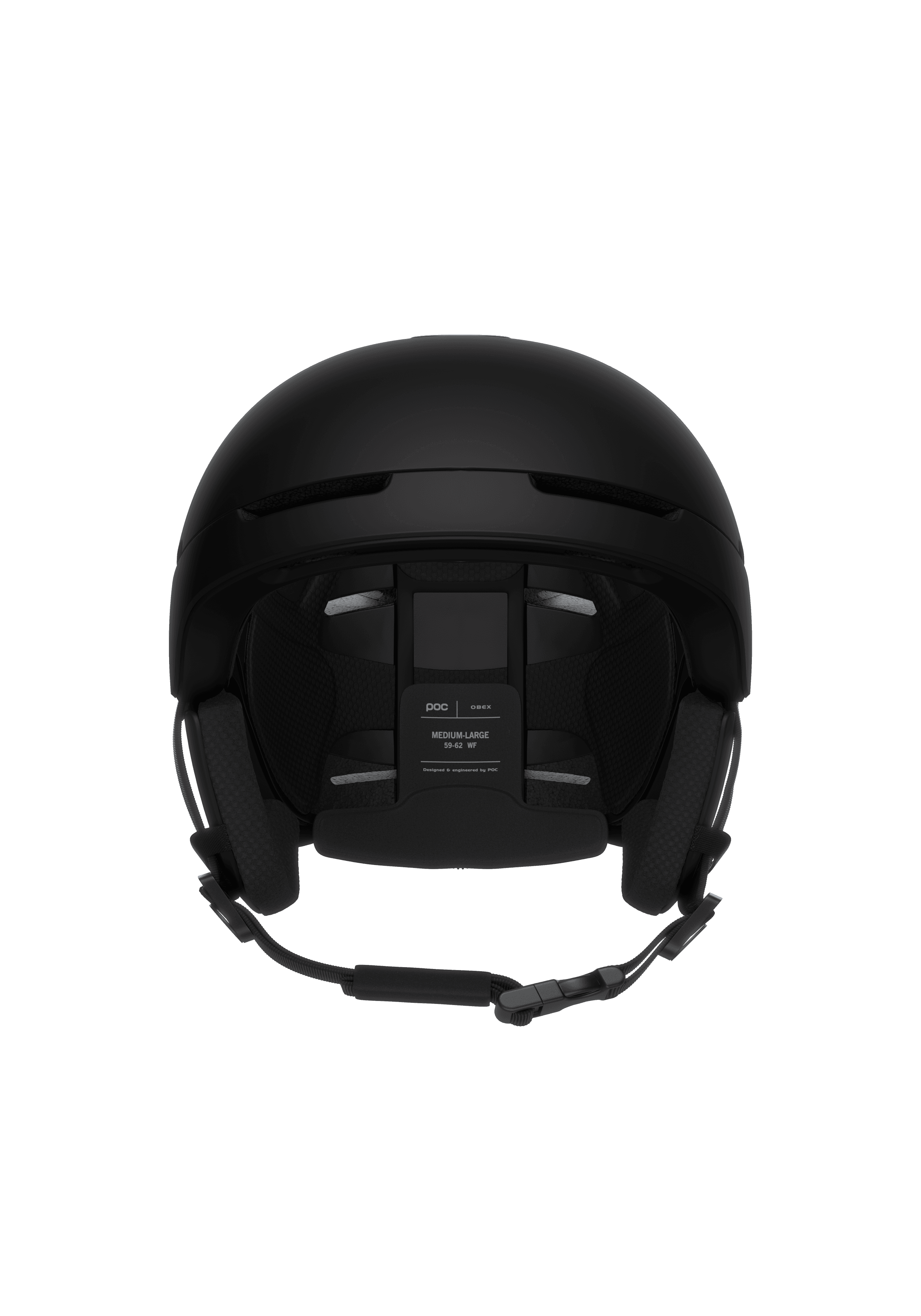 POC Obex Wide Fit MIPS — Uranium Black Matt — detail view