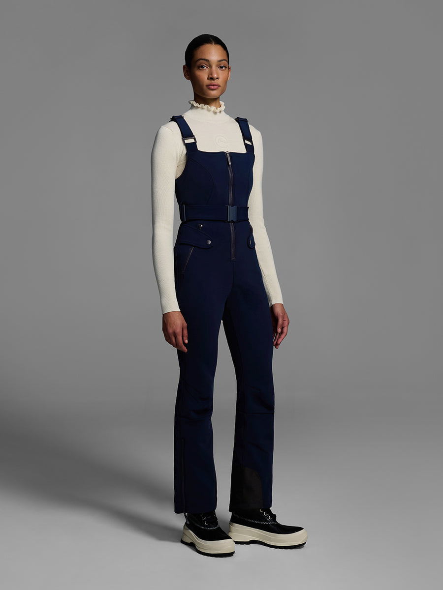 26 Cordova - Women's Fernie Bib Pants Indigo, front view